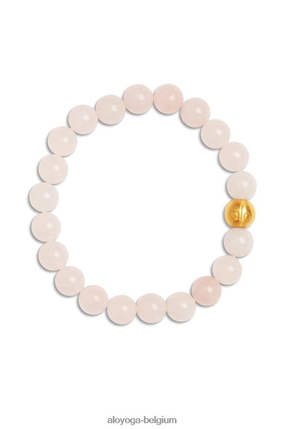 accessoires rose femmes TF6J8D1035 Alo Yoga bracelet mala en quartz rose
