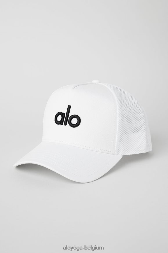 accessoires blanc noir femmes TF6J8D996 Alo Yoga casquette de camionneur de district
