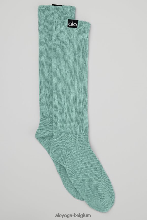 accessoires agave bleu clair femmes TF6J8D1243 Alo Yoga chaussette froissée