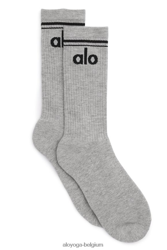 accessoires athlétique gris chiné/noir femmes TF6J8D947 Alo Yoga chaussette rétro