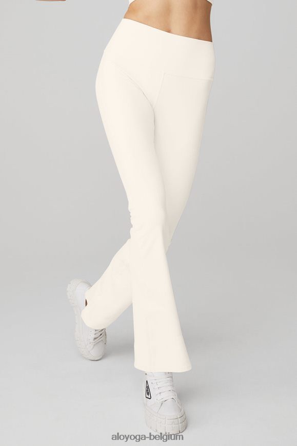 bas Ivoire femmes TF6J8D72 Alo Yoga legging bootcut 7/8 taille haute aérographe