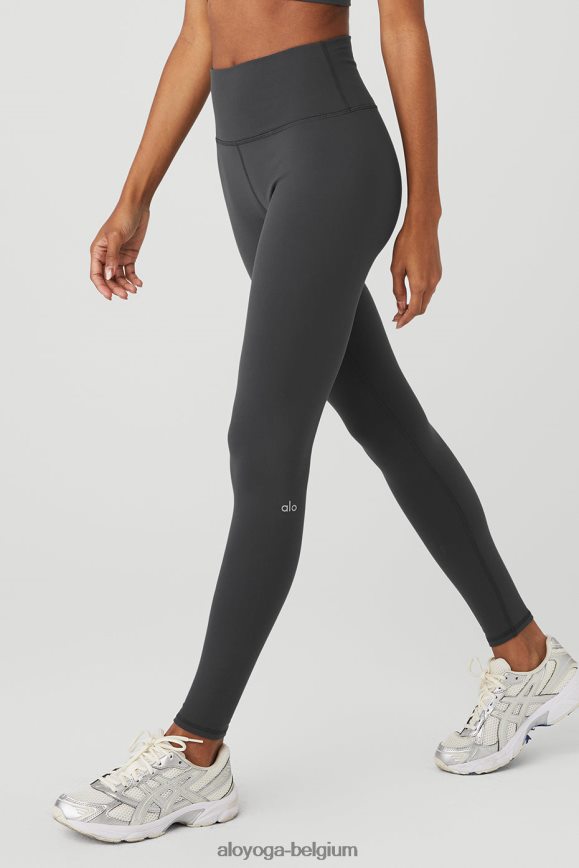 bas anthracite femmes TF6J8D51 Alo Yoga legging aérographe taille haute