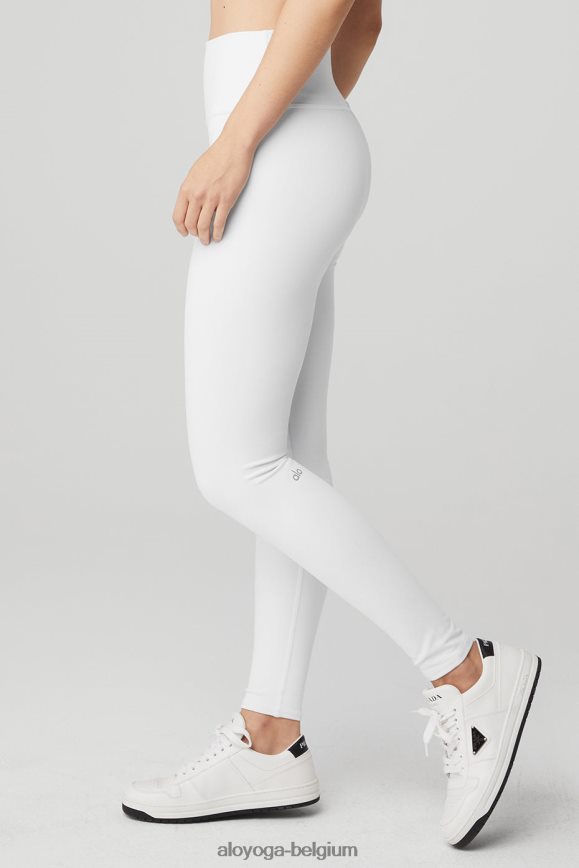 bas blanc femmes TF6J8D52 Alo Yoga legging aérographe taille haute