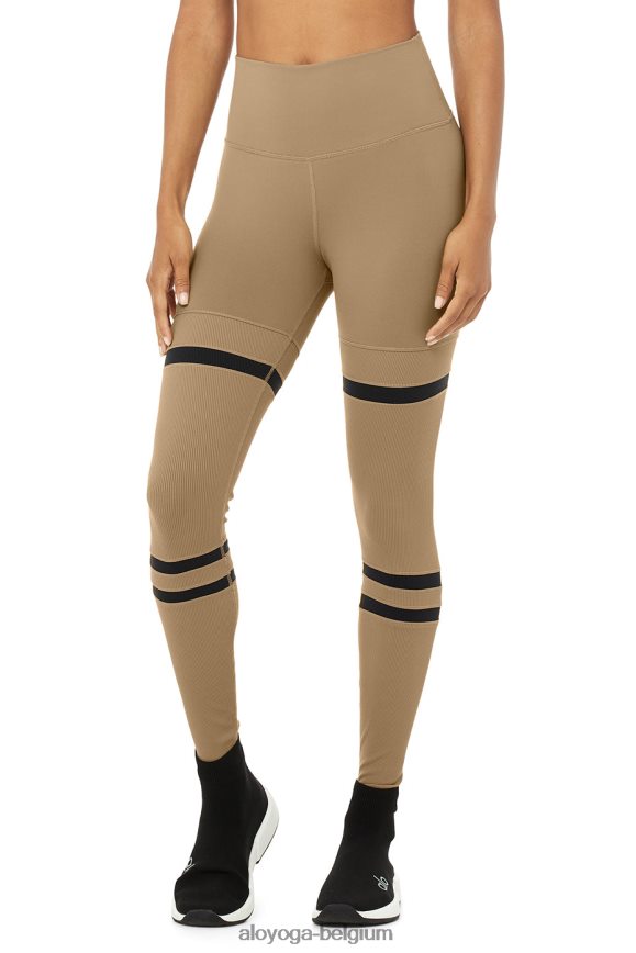 bas gravier/noir femmes TF6J8D1126 Alo Yoga legging légitime taille haute