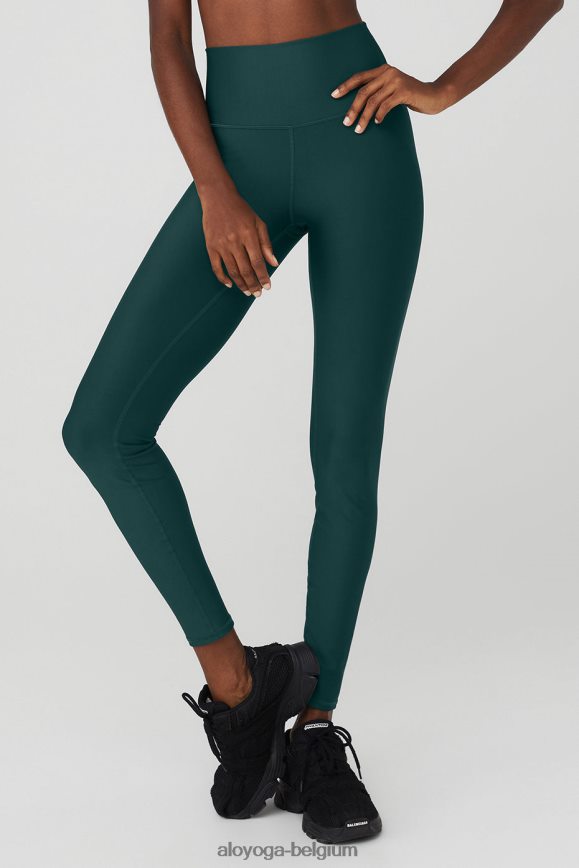bas vert minuit femmes TF6J8D12 Alo Yoga Legging airlift taille haute 7/8