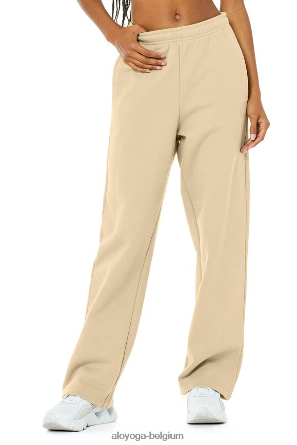 bas dune de sable femmes TF6J8D1221 Alo Yoga pantalon de survêtement épais de renommée