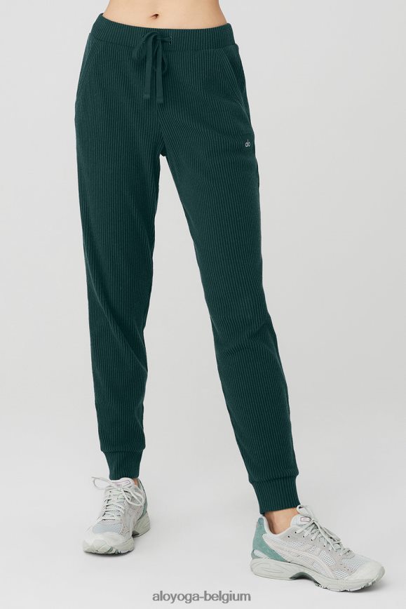 bas vert minuit femmes TF6J8D272 Alo Yoga pantalon de survêtement muse