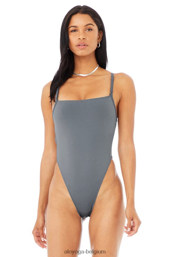 vêtements bleu acier femmes TF6J8D1174 Alo Yoga body chercheur de sensations fortes