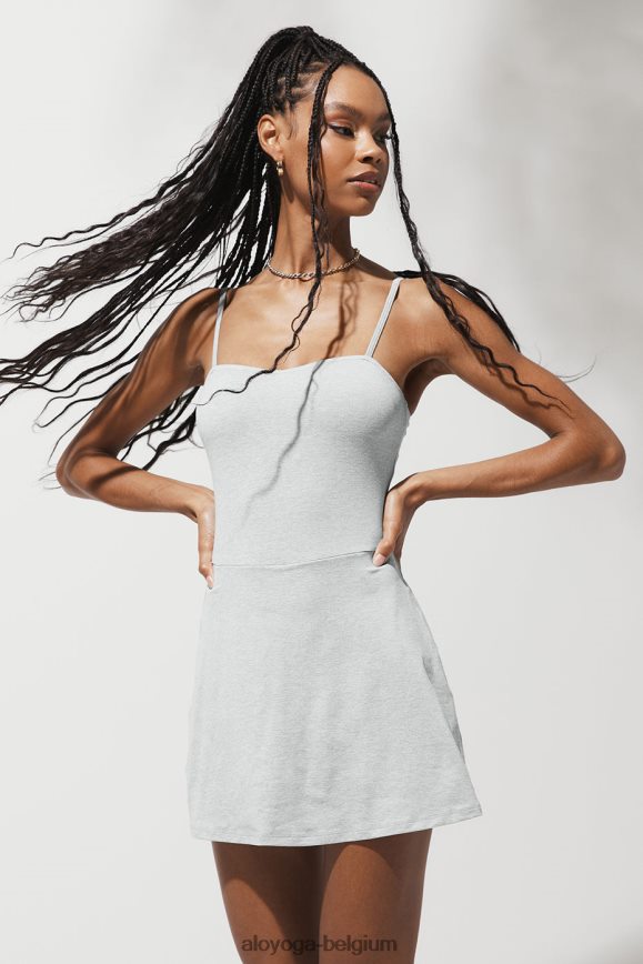 vêtements gris chiné athlétique femmes TF6J8D905 Alo Yoga robe de tennis alosoft