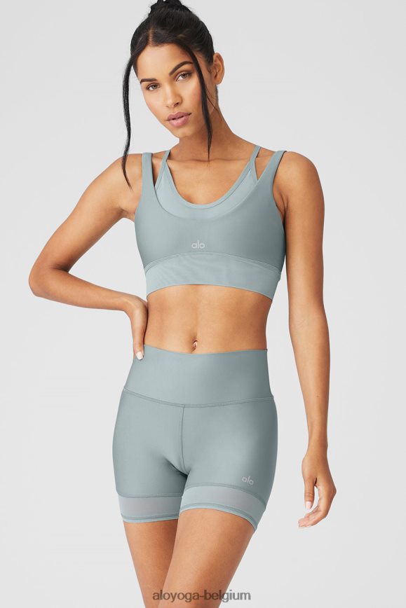 vêtements gris cosmique femmes TF6J8D472 Alo Yoga soutien-gorge double problème airlift