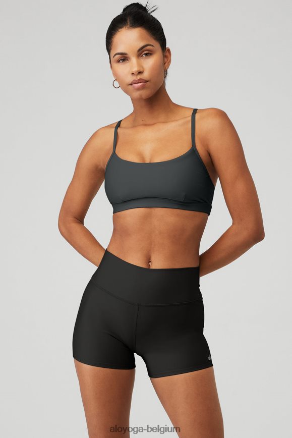 vêtements pierre anthracite femmes TF6J8D1193 Alo Yoga soutien-gorge intrigue airlift