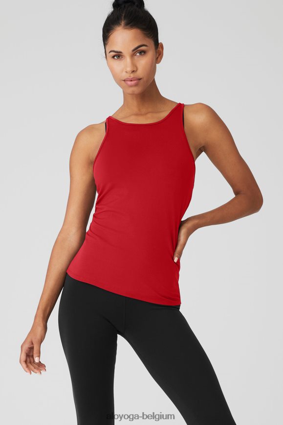 vêtements rouge classique femmes TF6J8D307 Alo Yoga sélectionner le réservoir