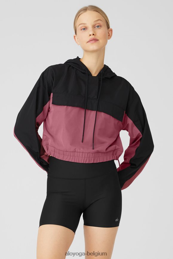 vêtements argile noire/mars femmes TF6J8D808 Alo Yoga sweat à capuche anorak international