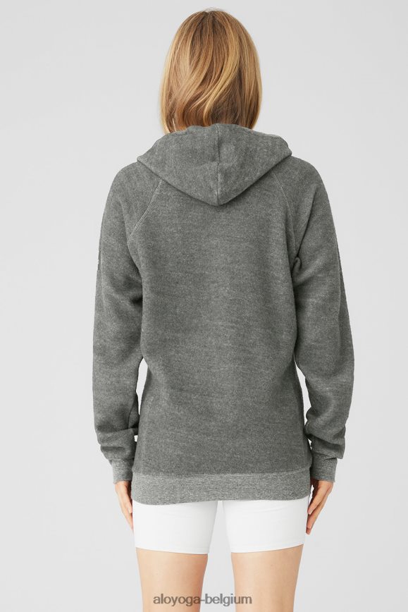vêtements trimélange gris femmes TF6J8D856 Alo Yoga sweat à capuche triomphe