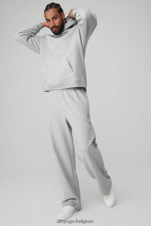 bas doux Hommes TF6J8D1506 Alo Yoga Ensemble sweat à capuche épais et pantalon de survêtement épais Renown