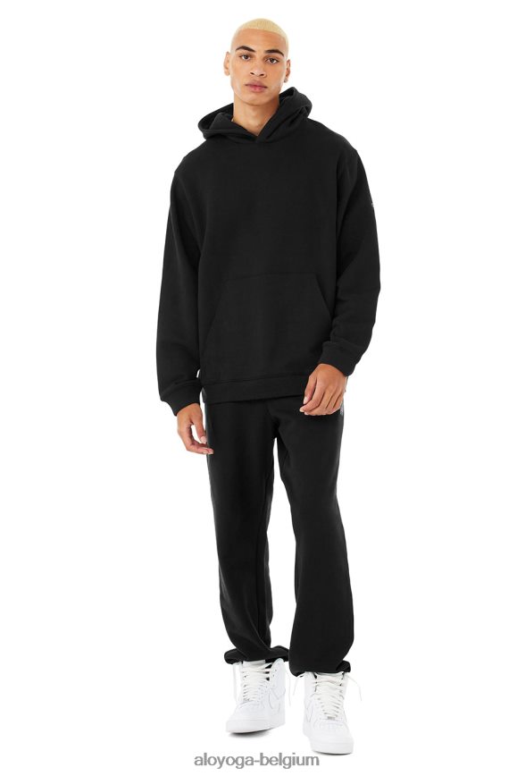 bas doux Hommes TF6J8D1507 Alo Yoga Ensemble sweat à capuche épais et pantalon de survêtement épais Renown