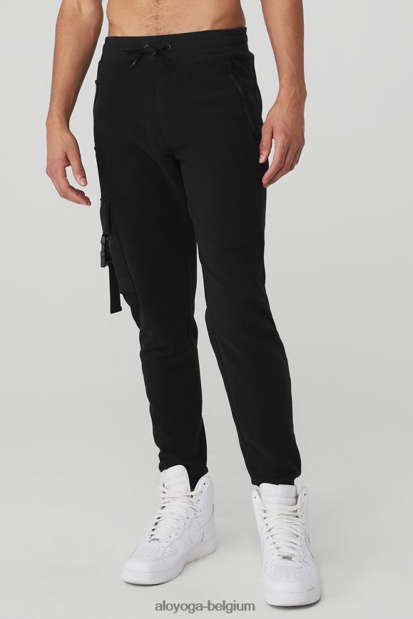 bas noir Hommes TF6J8D1431 Alo Yoga pantalon de survêtement streetside