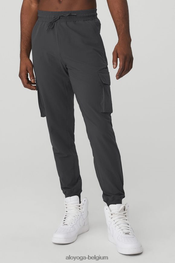 bas anthracite Hommes TF6J8D1579 Alo Yoga pantalon cargo division cargo