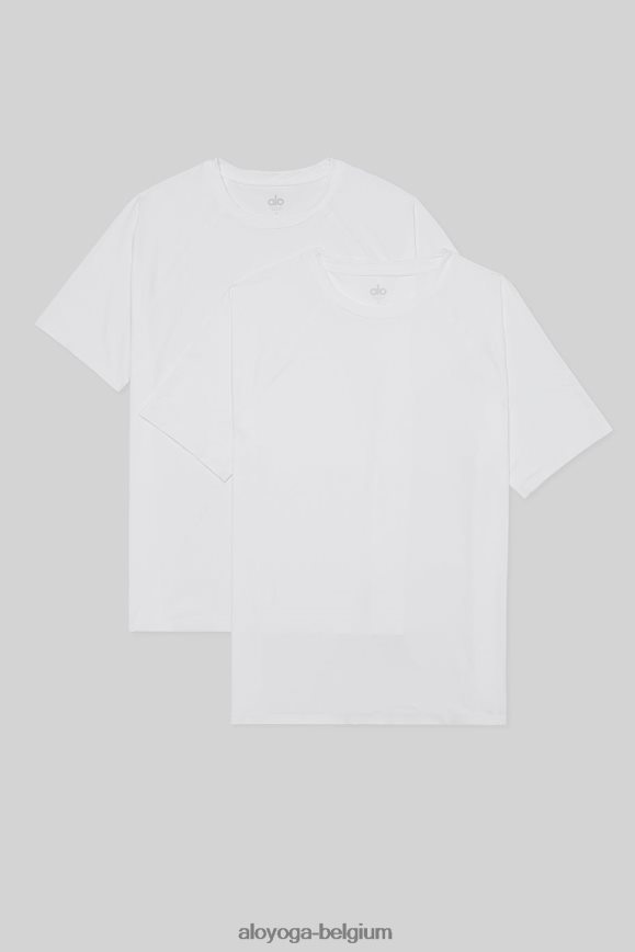 hauts doux Hommes TF6J8D1643 Alo Yoga T-shirt de performance idole (paquet de 2)