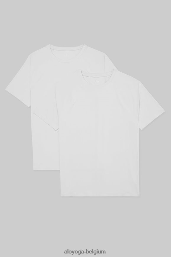 hauts doux Hommes TF6J8D1644 Alo Yoga T-shirt de performance idole (paquet de 2)