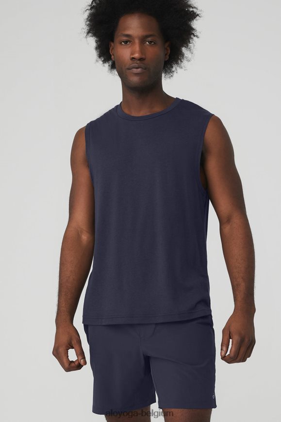 hauts vraie marine Hommes TF6J8D1785 Alo Yoga le débardeur musculaire Triumph