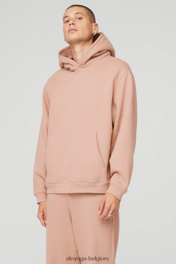 vêtements d'extérieur Argile molle Hommes TF6J8D1766 Alo Yoga sweat à capuche épais de renommée