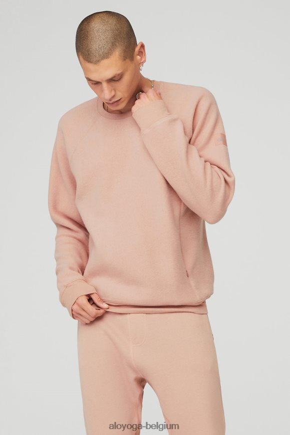 vêtements d'extérieur Argile molle Hommes TF6J8D1807 Alo Yoga sweat à col ras du cou Triumph