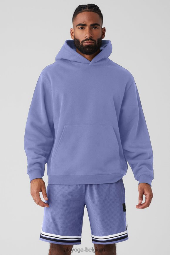 vêtements d'extérieur bleu infini Hommes TF6J8D1335 Alo Yoga sweat à capuche épais de renommée