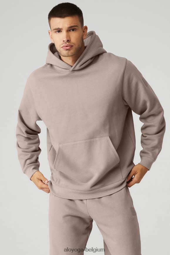 vêtements d'extérieur taupe Hommes TF6J8D1333 Alo Yoga sweat à capuche épais de renommée