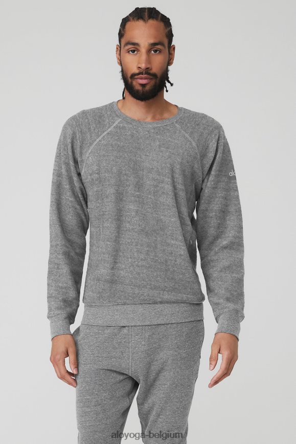 vêtements d'extérieur trimélange gris Hommes TF6J8D1560 Alo Yoga sweat à col ras du cou Triumph