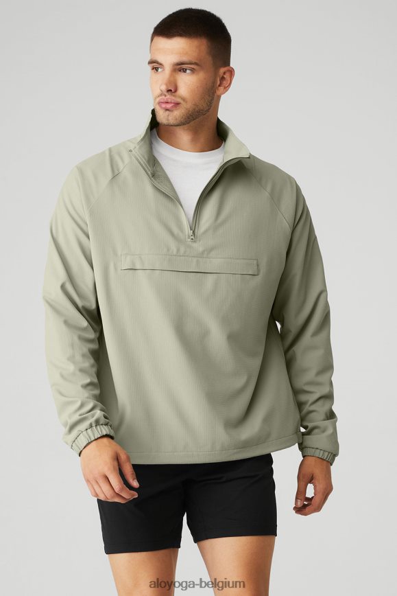 vêtements d'extérieur calcaire Hommes TF6J8D1435 Alo Yoga veste ripstop à 1/4 zip sur l'ensemble
