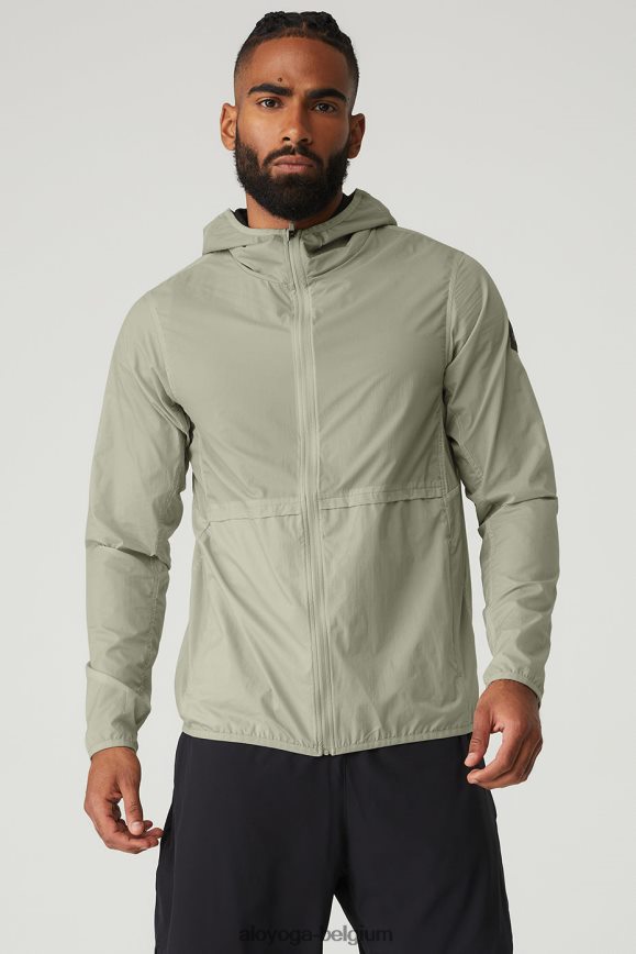 vêtements d'extérieur calcaire Hommes TF6J8D1589 Alo Yoga répéter la veste de course