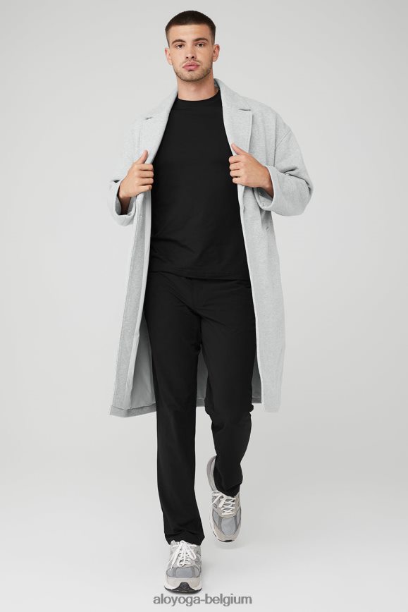 vêtements d'extérieur gris chiné athlétique Hommes TF6J8D1677 Alo Yoga trench blazer vip