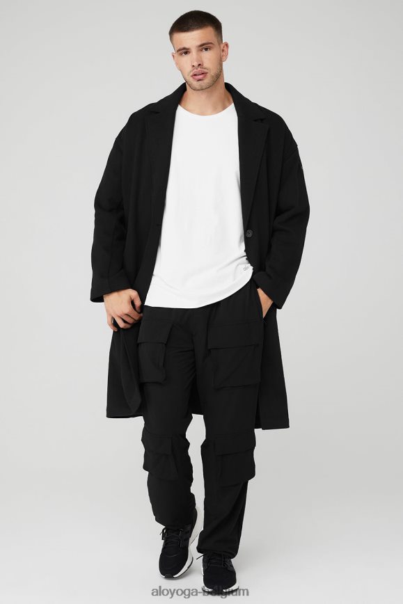 vêtements d'extérieur noir Hommes TF6J8D1676 Alo Yoga trench blazer vip